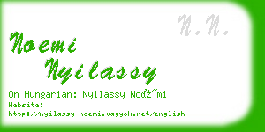 noemi nyilassy business card